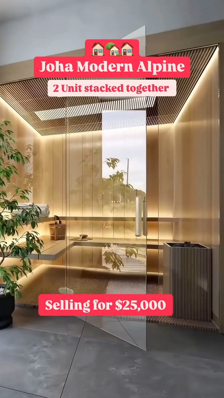Essential houses prefab living space. A Prefabricated House with Bedrooms, Fully Equipped Kitchen, and Bathroom.