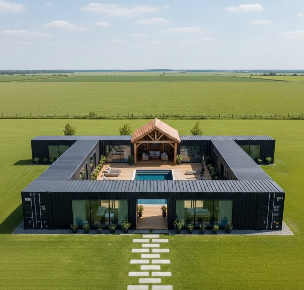 The "Oasis" Modular Container Mansion