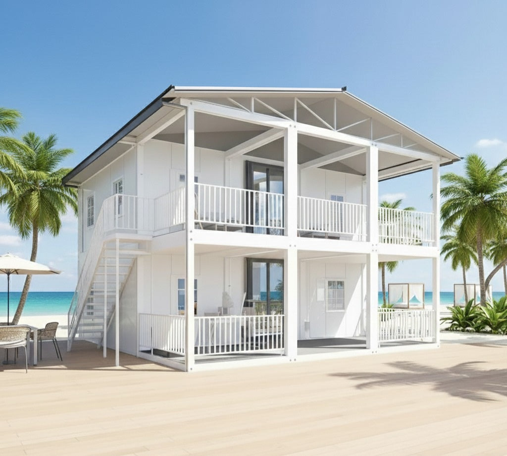 The Azure Grande: Premium 2-Story Modular Coastal Estate
